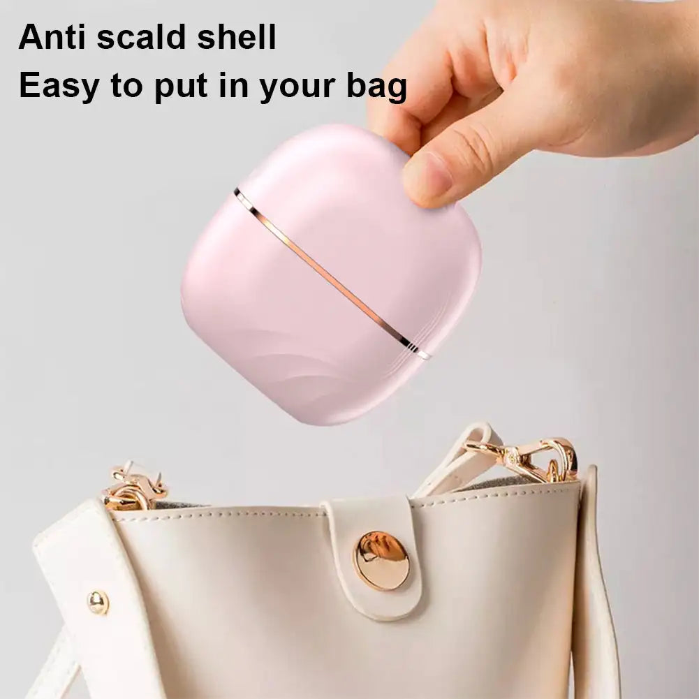 Mini Hair Straightening Comb Wireless Charging Portable 